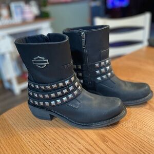 Harley-Davidson Black Leather Boots